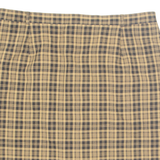 CITY LIFE Womens Pencil Skirt Brown Knee Length Check L