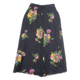 EUKONT Womens Maxi Skirt Black Long Floral M