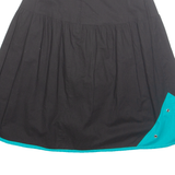 Womens A-Line Skirt Black Midi S