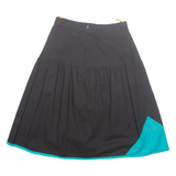Womens A-Line Skirt Black Midi S