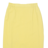 Womens Pencil Skirt Yellow Midi S