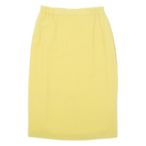 Womens Pencil Skirt Yellow Midi S