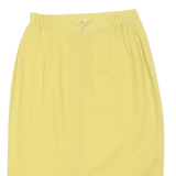 Womens Pencil Skirt Yellow Midi S