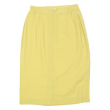 Womens Pencil Skirt Yellow Midi S