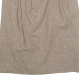 Womens Pencil Skirt Brown Midi XL