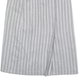 C&A Womens Pencil Skirt Grey Midi Wool Striped L