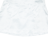 Womens Mini Skirt Silver Short S