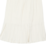 Womens A-Line Skirt Cream Midi M