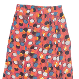 HATTIG MODELLE Womens A-Line Skirt Red Long Spotted L