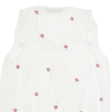 ZARA Womens Shirt White V-Neck Sleeveless XS