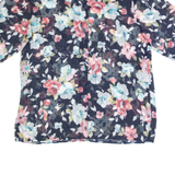 STREITS Womens Printed Shirt Blue Collared Floral L