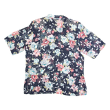 STREITS Womens Printed Shirt Blue Collared Floral L
