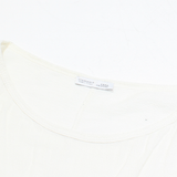 ZARA Womens Top Cream L