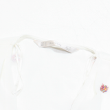 ZARA Womens Shirt White V-Neck Sleeveless XS