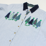 VANTA Womens Shirt White Collared Long Sleeve L