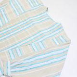 Womens Blouse Blue Long Sleeve Striped M