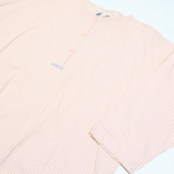 FULL POWER Womens Shirt Blouse Pink 3/4 Sleeve Striped M