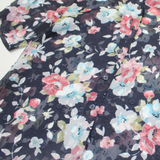 STREITS Womens Printed Shirt Blue Collared Floral L