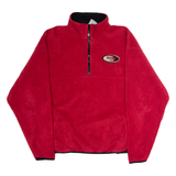 HARD ROCK CAFE Orlando Mens Fleece Red 1/4 Zip 90s L