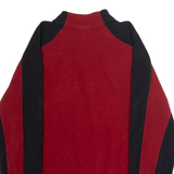 THE NORTH FACE Mens Fleece Red Colourblock 1/4 Zip S