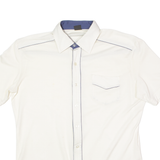 MEN'S FASHION Mens Plain Shirt Cream L