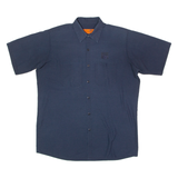 RED KAP The Henry Ford Mens Worker Shirt Blue L