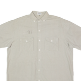 CREATION MANOR Mens Plain Shirt Grey 90s L