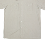 CREATION MANOR Mens Plain Shirt Grey 90s L