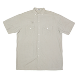 CREATION MANOR Mens Plain Shirt Grey 90s L