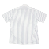 Mens Shirt White Striped L