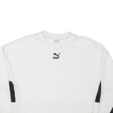 PUMA Cropped Womens Sweatshirt White M
