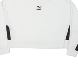 PUMA Cropped Womens Sweatshirt White M