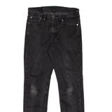 LEVI'S 511 Jeans Mens Black Slim Straight W28 L32
