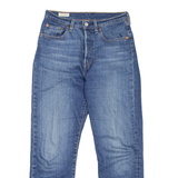 LEVI'S 501 BIG E Jeans Womens Blue Regular Straight Stone Wash W26 L25