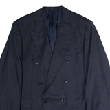 ODERMARK Mens Blazer Jacket Blue Wool Check XL