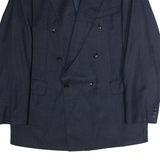 ODERMARK Mens Blazer Jacket Blue Wool Check XL