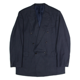 ODERMARK Mens Blazer Jacket Blue Wool Check XL