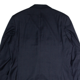 ODERMARK Mens Blazer Jacket Blue Wool Check XL