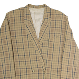 PENNYBLACK Womens Blazer Jacket Brown 90s Plaid UK 14