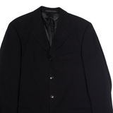 LAUBE & GSELL Mens Blazer Jacket Black Wool XL