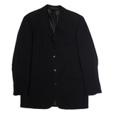 LAUBE & GSELL Mens Blazer Jacket Black Wool XL
