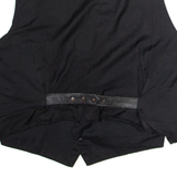 Mens Waistcoat Black Leather XL