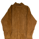GINA GINERO Womens Coat Brown Leather Suede 90s UK 16