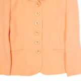 THERESE BAUMAIRE Womens Blazer Jacket Pink Wool 80s XS