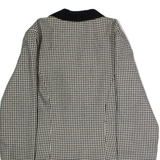 Womens Blazer Jacket Black 90s Check L