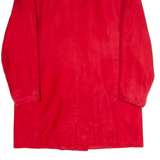 Womens Blazer Jacket Red Silk 80s UK 12