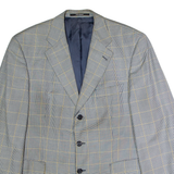 YVES SAINT LAURENT Mens Blazer Jacket Grey Wool Houndstooth XL