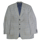 YVES SAINT LAURENT Mens Blazer Jacket Grey Wool Houndstooth XL