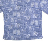 BATIK BAY Mens Hawaiian Shirt Blue Floral L