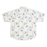 PURITAN Mens Hawaiian Shirt White XL